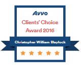 Avvo clients' choice award 2016 christopher william blaylock